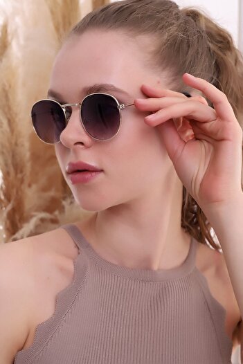 Della Pianto Bacon Gold Black Sunglasses Bc2311