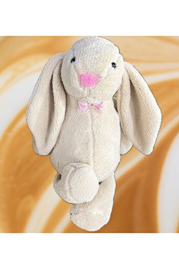 Sole Uyku Arkadaşım Papyonlu Uzun Kulak Bunny Peluş Tavşan 65 Cm