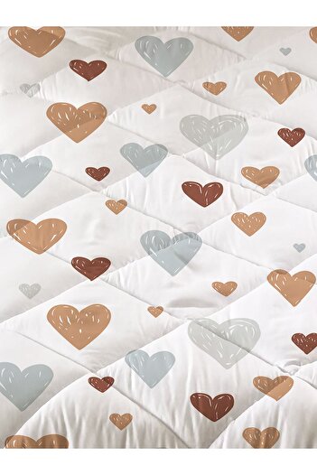 Evmila Rainbow Patterned Quilted Quilt, Single Sleeping Set