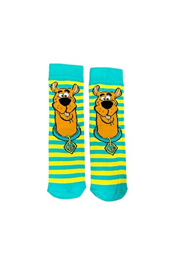 AL Bİ 90LIK SCOOBY DOO COMIC FILM PATTERNED COTTON SOCKS