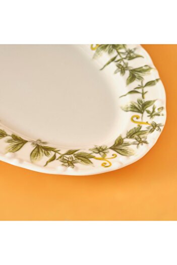 Bella Maison Sicilia Porcelain Boat Plate Green (20 cm)