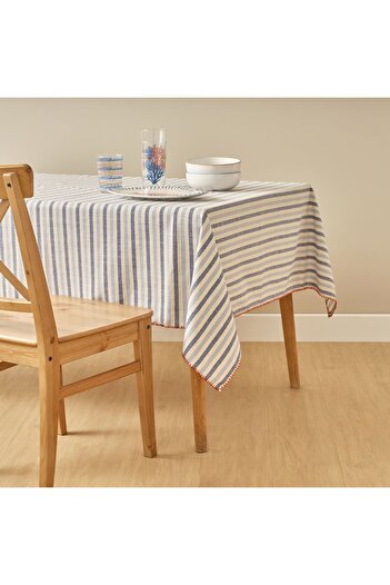 Bella Maison Față de masă marină din bumbac 100% albastru (153x250 cm)