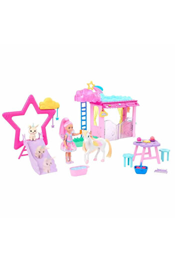 Barbie A Touch Of Magic Chelsea Ve Pegasus Oyun Seti Pembe