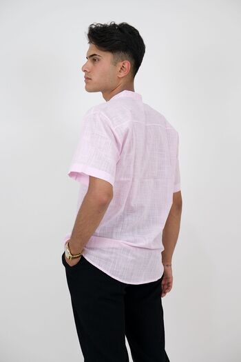 KCL OTANTİK Ανδρικό λινό πουκάμισο Oversize