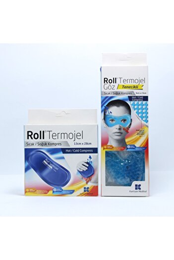 Roll Hot Cold Thermogel Compress with Eye Grains - Thermogel Hot Cold Compress 13x28 Cm