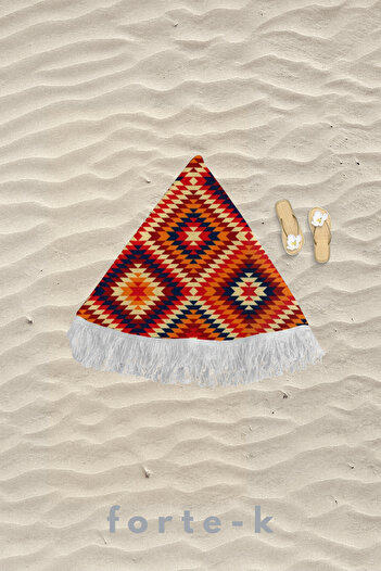 Fortek Home Round Beach Towel - Summer