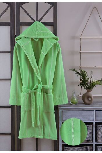 ESMEN Bathrobe Flush Velvet Green