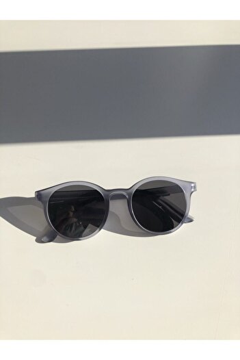 MACERATİ Black Unisex Oval Smoke Sunglasses
