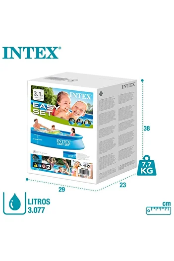Intex İntex 28130 Easy Kolay Kurulum Şişme Aile Havuzu 366x76cm