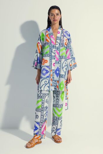 DeFacto Nefes Istanbul X Patterned Viscose Beach Pants A4144ax23hs