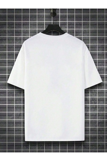 AFROGİYİM Paris Printed Double Line Men's Oversize T-shirt
