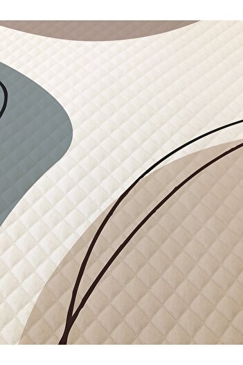 Evmila Abstract Pattern Double Printed Pique (200x220 Cm)