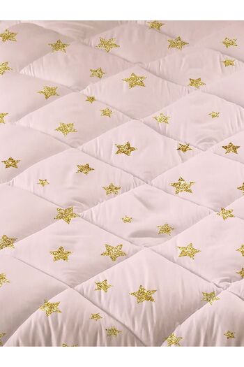 Evmila Moon Patterned Quilted Quilt, Single Sleeping Set