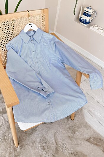 Gizce Teca Blue Shirt - Stylish Design