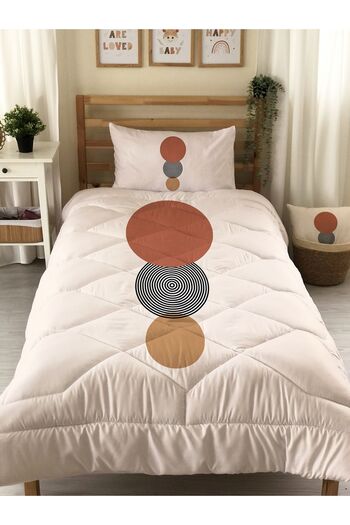 Evmila Single Geometric Patterned Quilted Sleeping Set