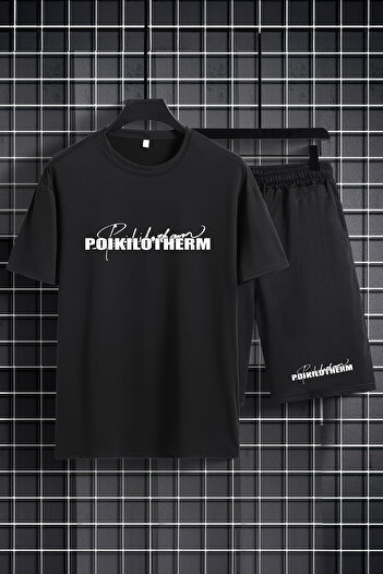 MYADA Poikiloiherm Children's Set with Crew Neck Elastic Shorts - Set of 2 20553