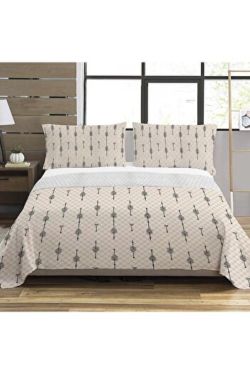 Evmila Modern Pattern Double Printed Pique (200x220 Cm) Colorful