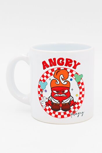 EFBUTİK White Reverse Face Angery Mug