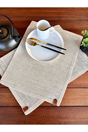 Homever 2 Pieces Rectangular Straw, Jute Placemat Braid Presentation Set - White
