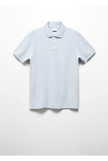 MANGO Man %100 pamuklu pike polo