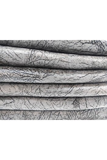 Selçuklu Tekstil Sponge Sofa Sofa Bed Cover Vein Patterned Bright Gray