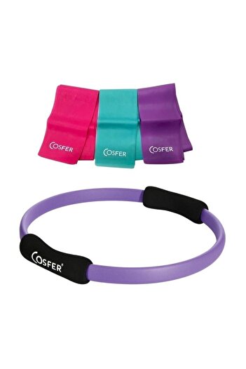 Cosfer Csf-pcset3m Pilates Circle and Pilates Band