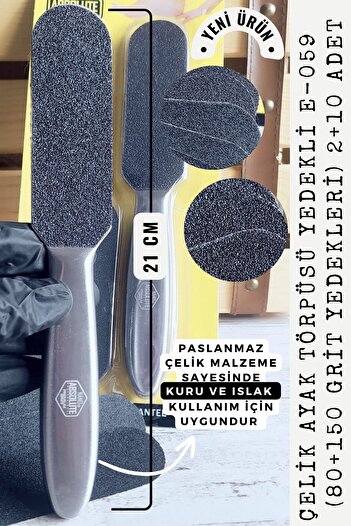 Nano Absolute Çelik Topuk Törpüsü Yedekli E-059