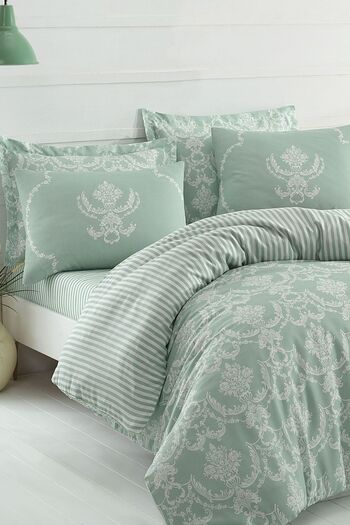 Enlora Home Mature Nevresim Seti Çift Kişilik Pure Suyeşili