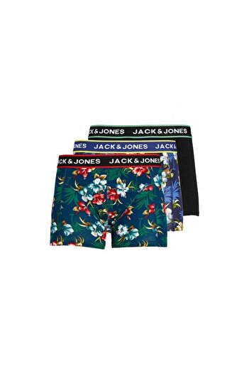 Jack & Jones Jack&jones Flower 3 Pack Ανδρικά Μαύρα Εσώρουχα
