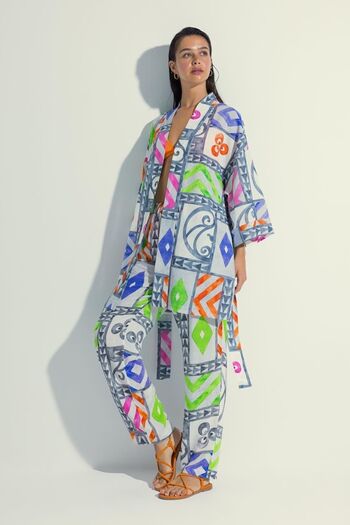 DeFacto Nefes Istanbul X Patterned Viscose Beach Pants A4144ax23hs