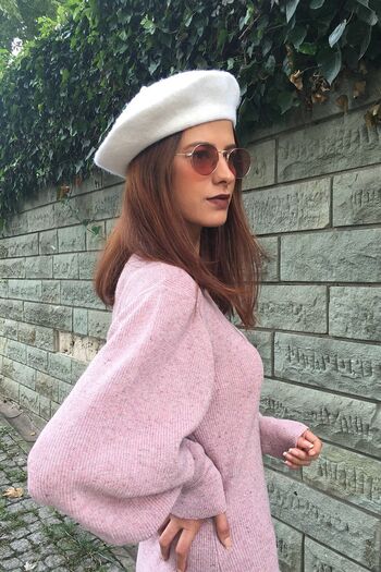 Külah White Painter Beret