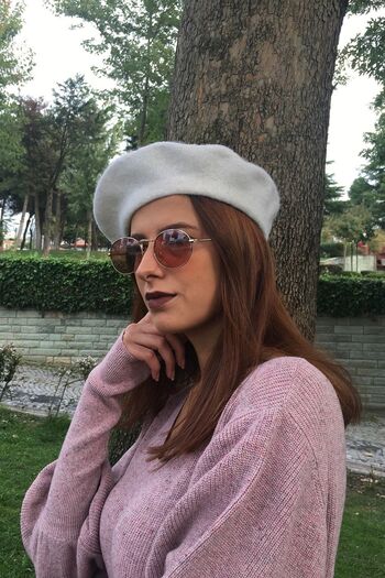 Külah White Painter Beret