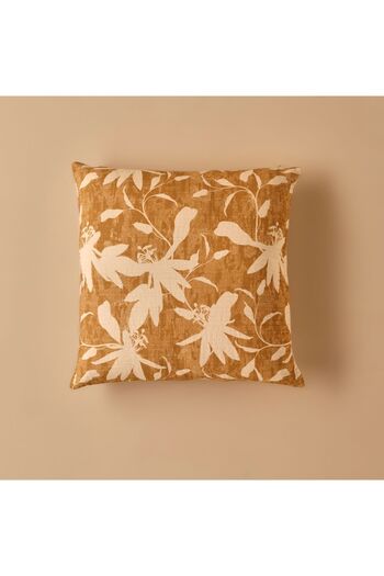 Bella Maison Floral Printed Cushion Cover Yellow (45x45 cm)