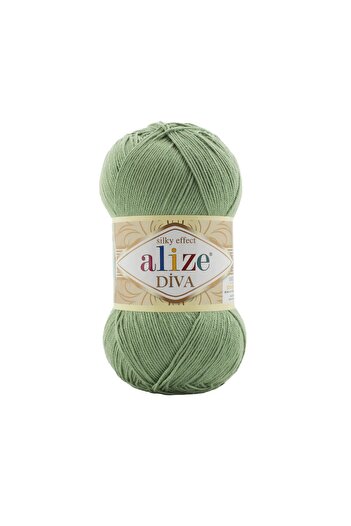 Alize Diva Örgü Ipi 852 Yeşil Çay (5 Adet )