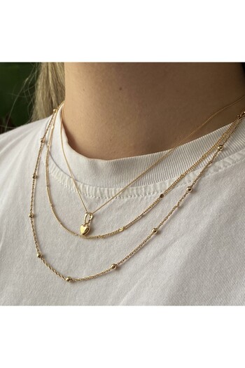 Freyja Aksesuar Kalpli Zincir 18k Gold Kolye Xuping