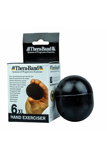THERABAND Thera-band 12343 Χειροκίνητος Δυναμωτής XL Τζελ Σφαιρίδιο Εξάσκησης Ειδικά Πολύ Σκληρός Μαύρος