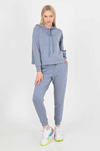 John Frank Women's Comfy Light Blue Jogger Pants