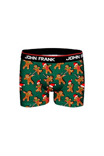 John Frank Erkek Ginger Bread Desenli Boxer