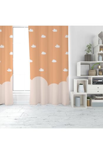 EVSEHOMES Cloud Digital Printing Single Wing Fon Curtain