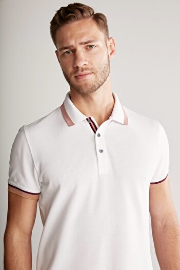 Hemington Pike Pamuk Beyaz Polo T-shirt