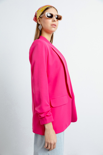 Lafaba Women's Fuchsia Blazer Jacket