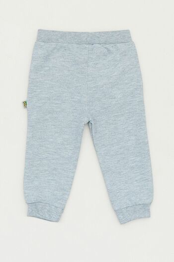 Fulla Moda Teddy Bear Embroidered Girls' Sweatpants with Elastic Legs