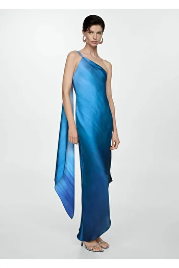 MANGO Woman Rochie asimetrică cu gradient