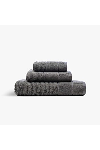 Green Black Anthracite 3-Piece Towel Set