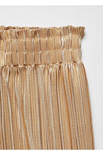 MANGO Kids Metalik Düz Kesim Pantolon