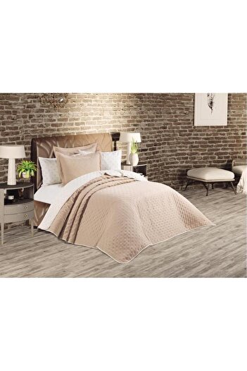 Çeyiz Diyarı 6 Piece Beige Dowry Set - Washed Soft, Double Sided