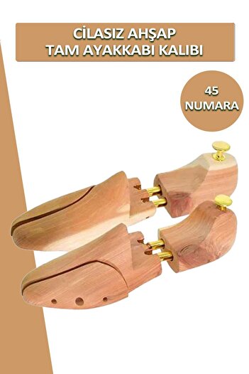 Dopar حذاء خشبي كامل غير مطلي - مقاس 45