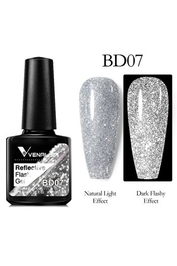 Venalisa Disko Kalıcı Oje 7,5ml Uv Led Reflective Flash Disco Gel Polish Bd07
