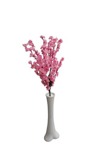 Cennet Home Bahardalı Çiçeği Beyaz Mika Filayagı Vazoda Modern Dekoratif Yapay Çiçek 120 cm