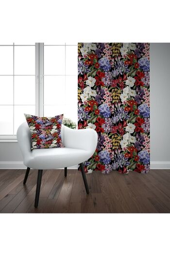 EVSEHOMES Flower Series 9 Kitchen Living Room And Living Room Background Curtain